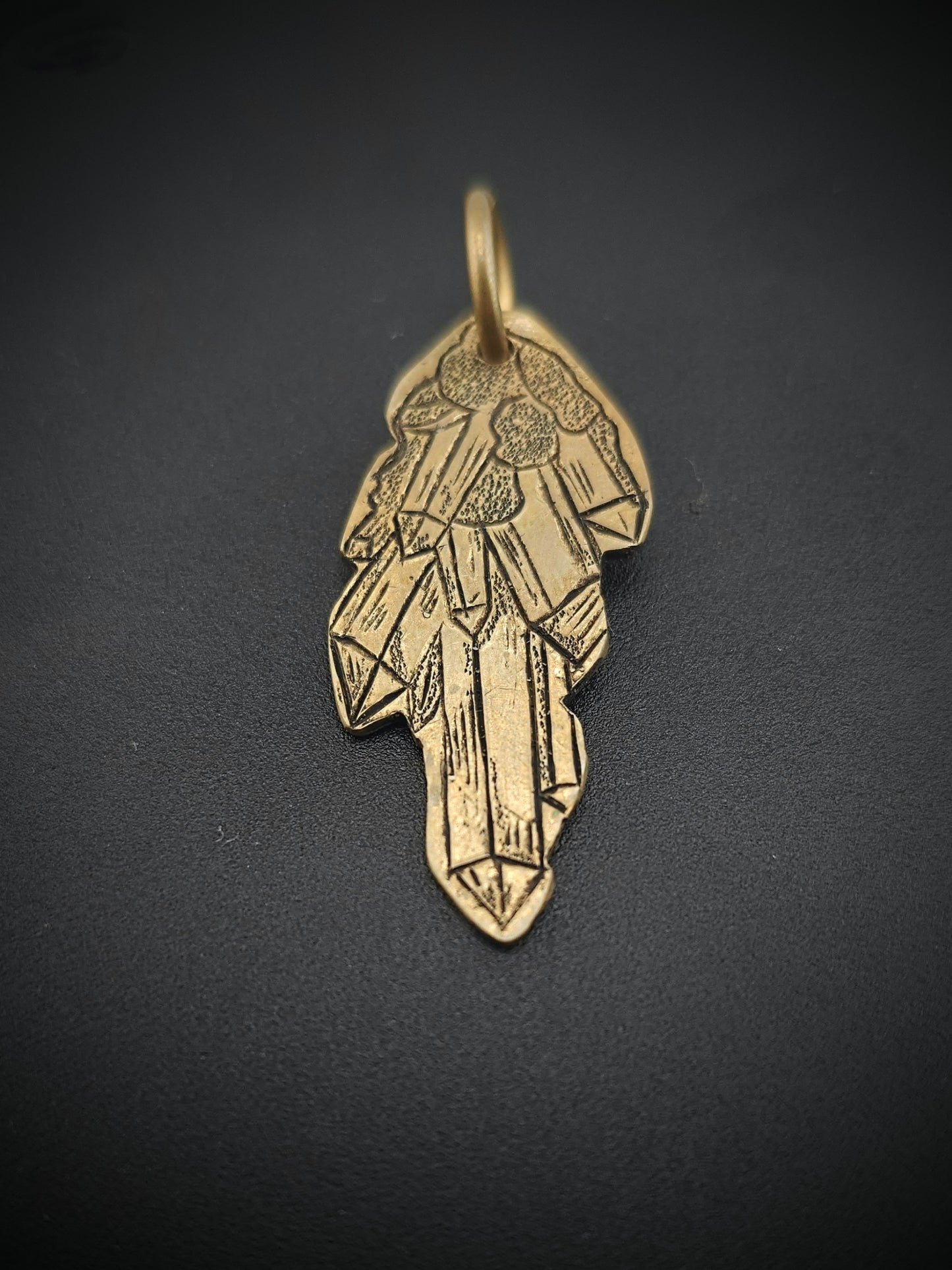 Golden Crystal Pendant