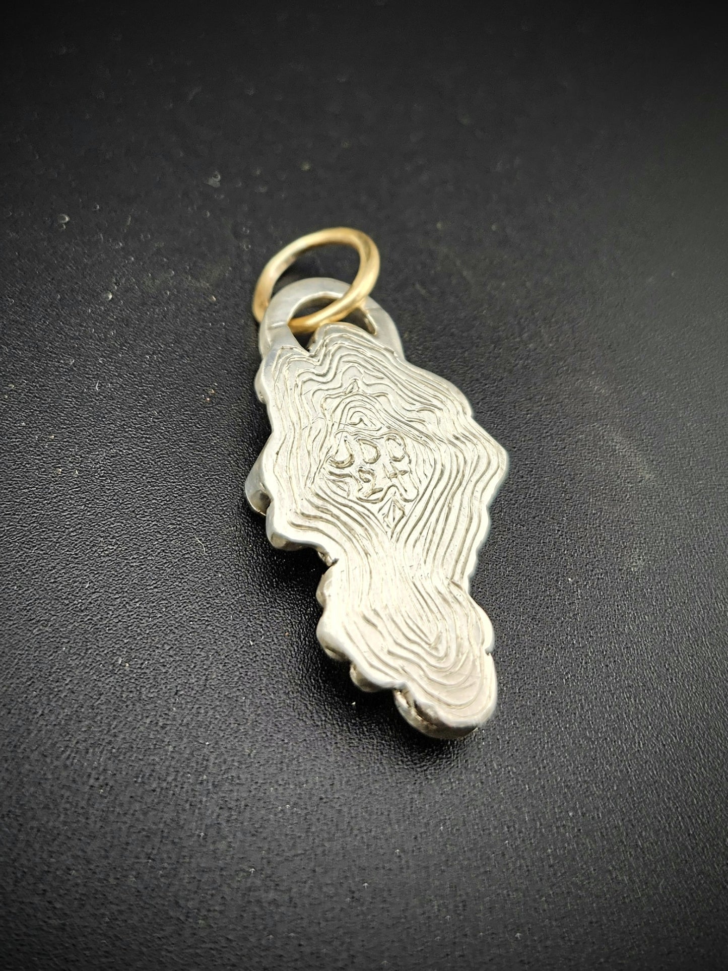 Organic Spring Silver Pendant.