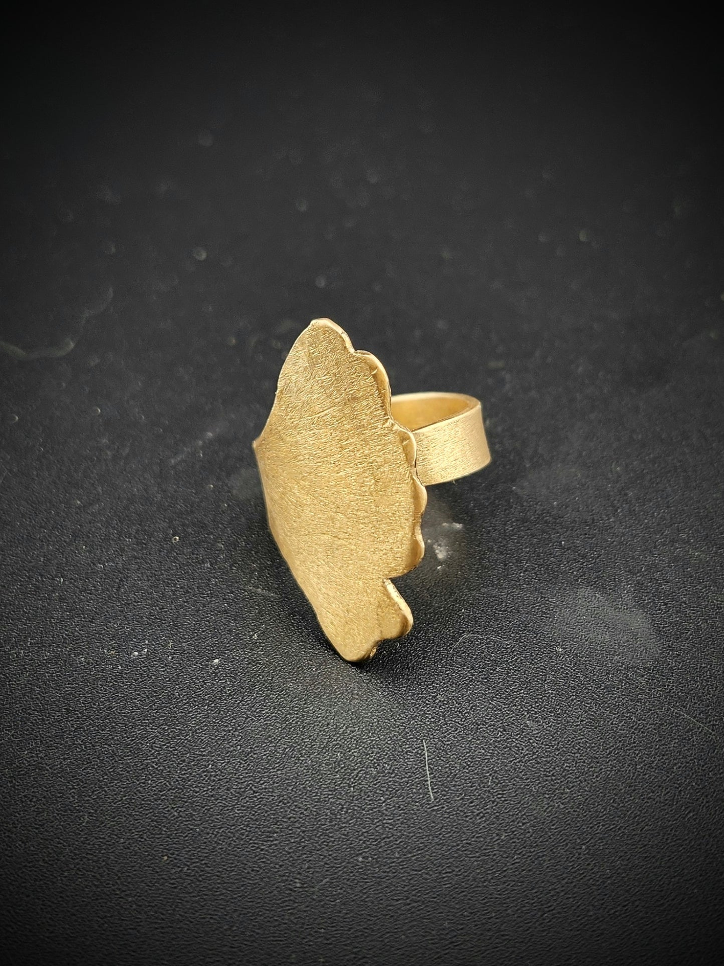 Ginkgo Leaf Ring - Size 9