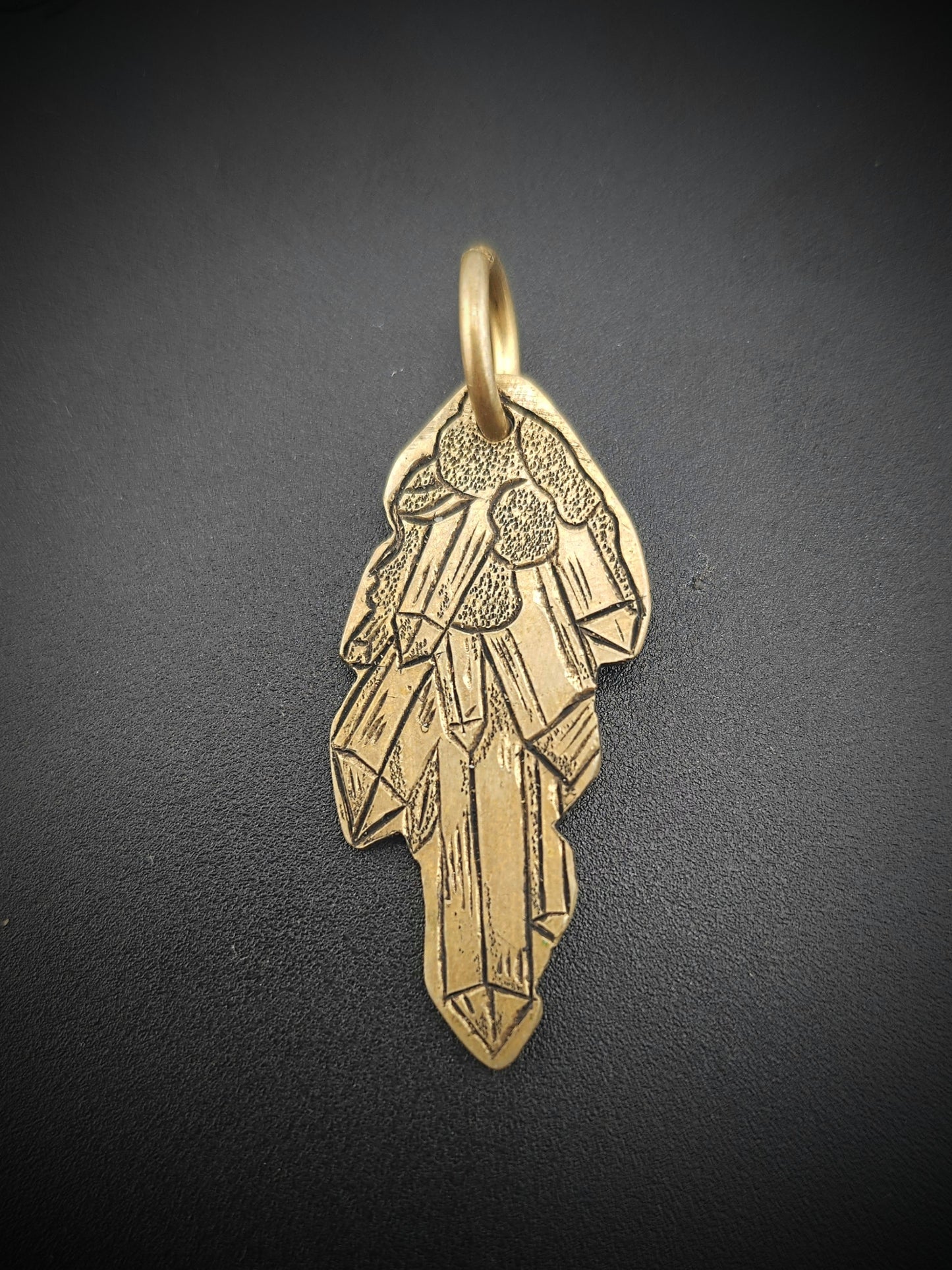 Golden Crystal Pendant