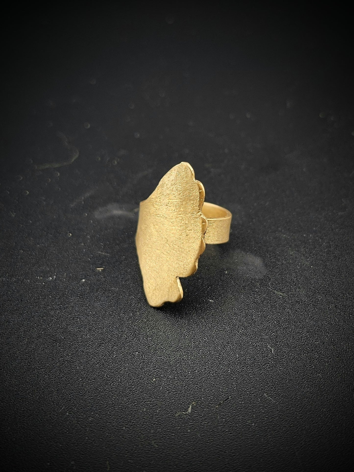 Ginkgo Leaf Ring - Size 9