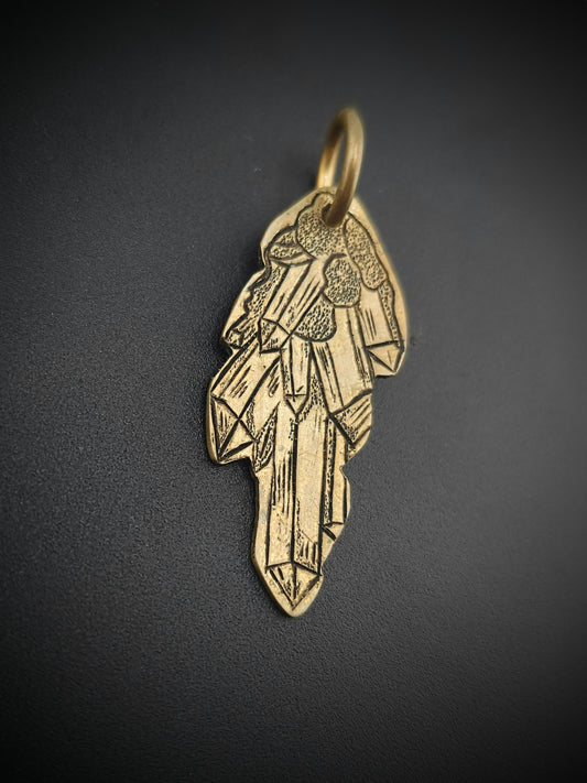 Golden Crystal Pendant