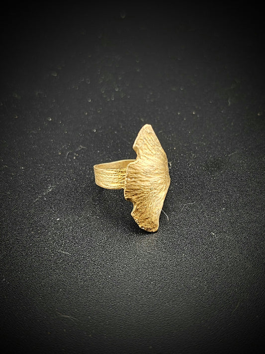 Ginkgo Leaf Ring - Size 7